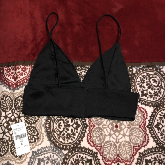 Black silk shorts with matching bralette - Picture 1 of 3